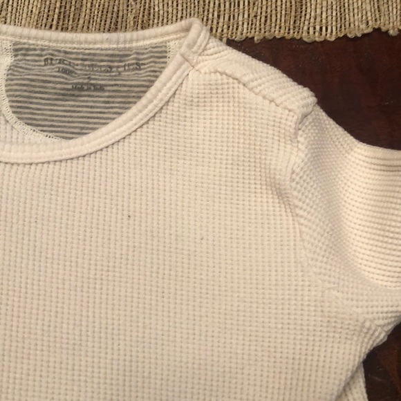 Waffle knit Burts Bees LS ruffle T - Picture 4 of 4
